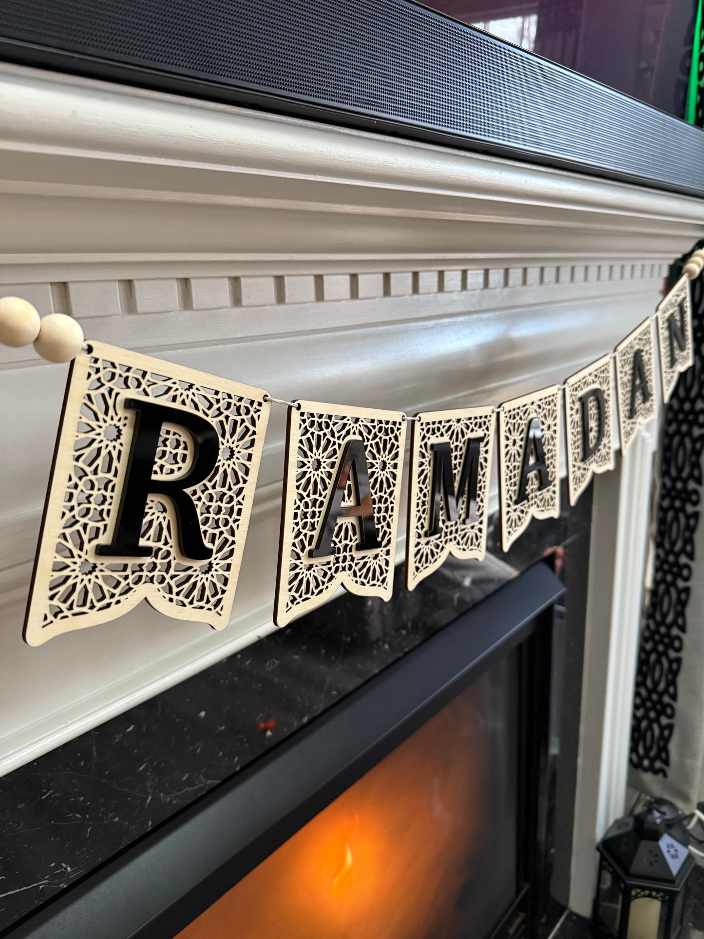 New 2025 Design - Ramadan Wooden Banner