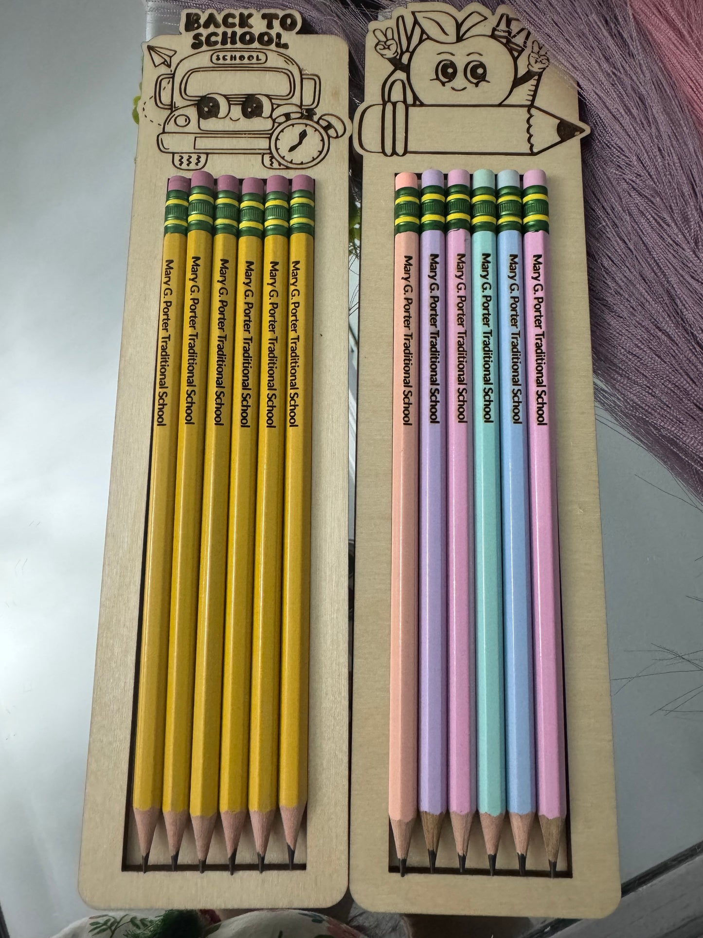 Personalized Ticonderoga engraved pencils