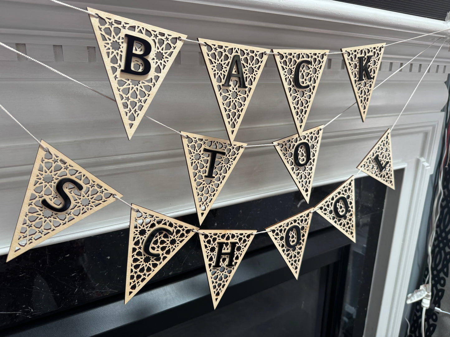 Back To School Wooden Banner