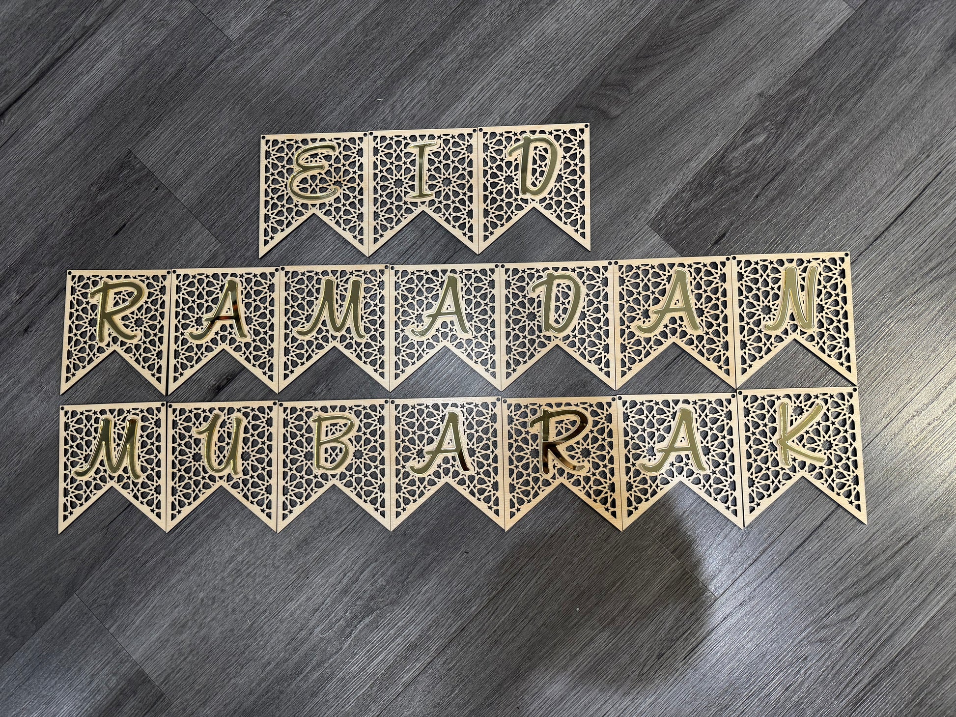 New Ramadan Mubarak Banner | Eid Banner | Wooden and Acrylic Banner | Eid Mubarak | Ramadan Mubarak